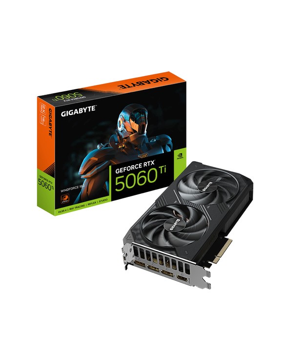 GIGABYTE GeForce RTX 5060 Ti WINDFORCE MAX OC 16G Carte Graphique – 16 Go GDDR7, 3xDP - 1x HDMI, 2587 MHz
